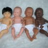 P03a Levensechte Babypop Newborn Meisje donker 52 cm - Afbeelding 11