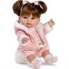 SB01c Berbesa fullbody babypop meisje met bruin haar en kleding 34 cm - Afbeelding 2