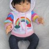 PD04a Babypop Preemie Meisje Aziatisch met kleding 42 cm - Afbeelding 2