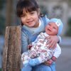 L12c Llorens levensechte babypop softbody baby pop met geluid met kleding speen 44 cm - Afbeelding 13