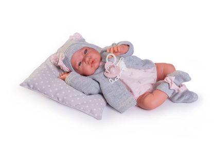 AJ14c Antonio Juan pop babypop soft body met kleding kussen en speen 42 cm - Afbeelding 3